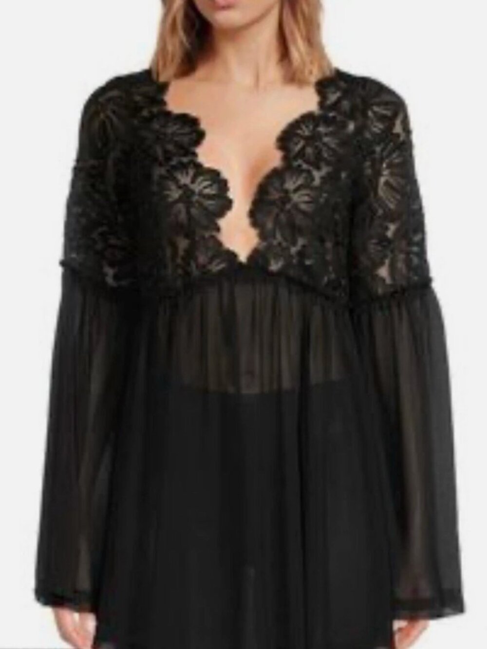 Free People Magdalene Crochet Tunic